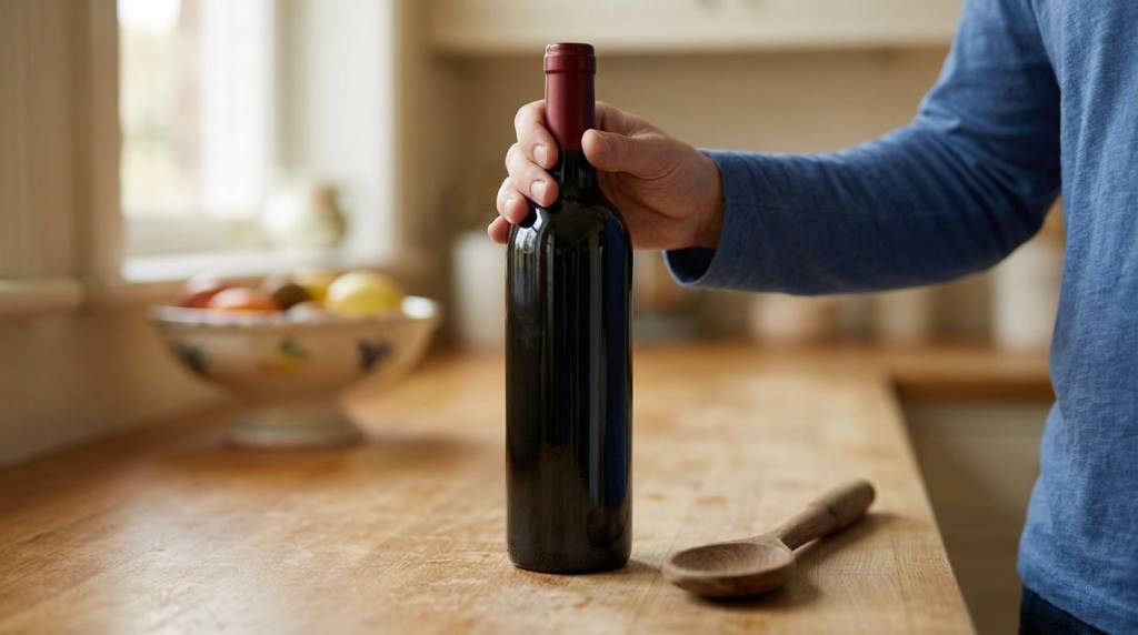 Pliers gripping a wine cork for removal without a corkscrew